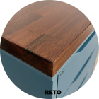 Kit Setup Pro tampo madeira maci&ccedil;a Eucalipto